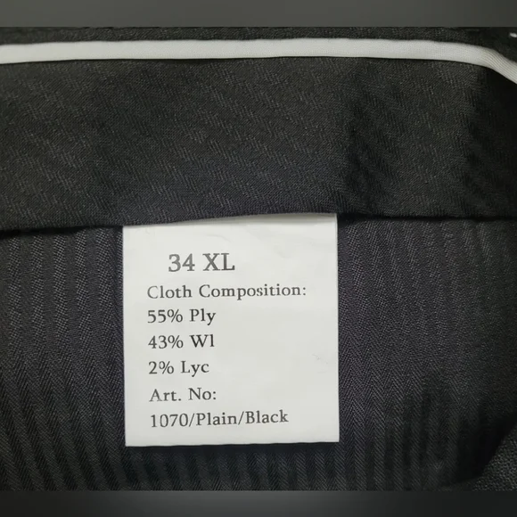 Jonathon Charles Arden Mix Suit Trousers Mens Size 34 Tall - Picture 5 of 6